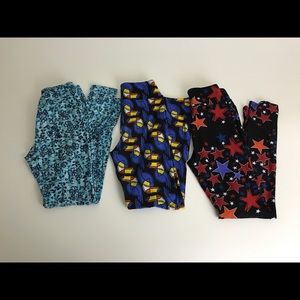 Lularoe Leggings lots Of 3 Rare Unicorn 🦄 Tween